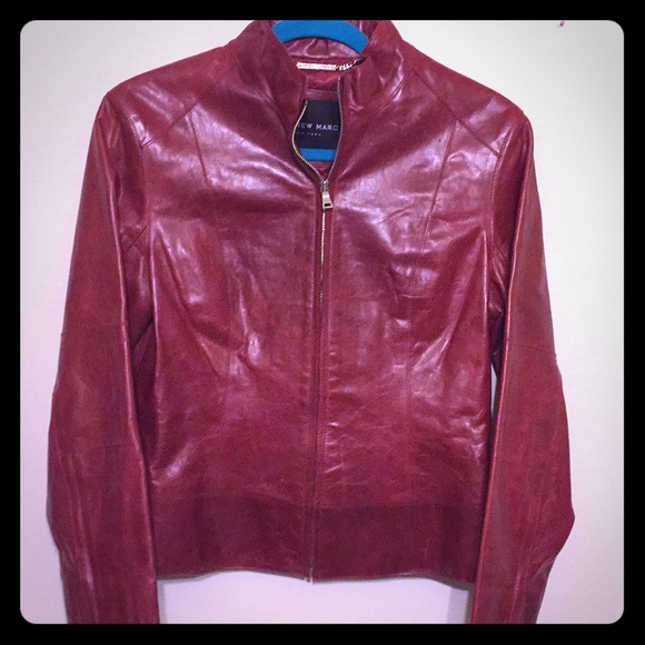 Andrew Marc Jackets & Blazers - Andrew Marc Red Leather Jacket
